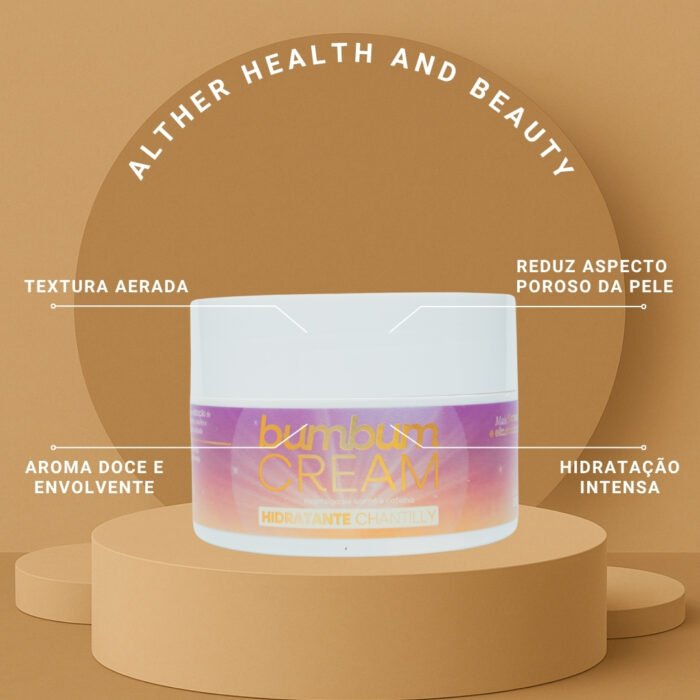 BUMBUM CREAM HIDRATANTE CHANTILLY 250G - Imagem 4