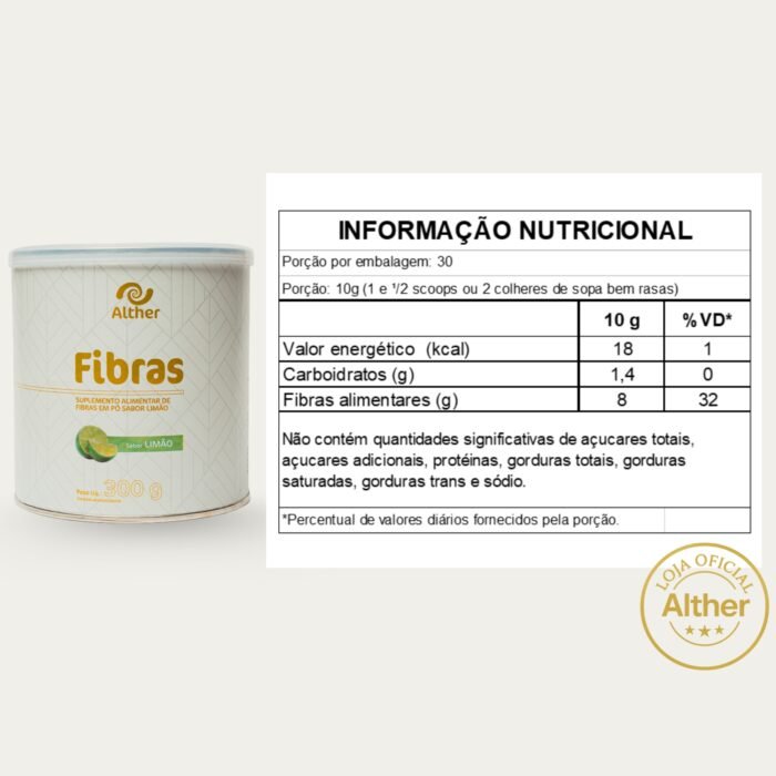 FIBRAS SABOR LIMÃO 300G - Imagem 3