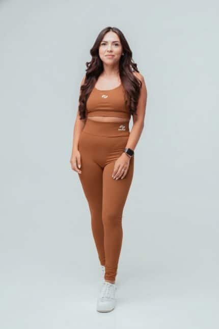CONJUNTO TOP + LEGGING TERRA COTA