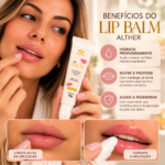 Lip Balm ALTHER 18g – Hidratante Labial com Ácido Hialurônico, Manteiga de Karité e Vitamina E - Imagem 6