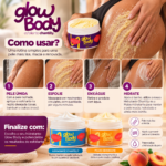 Esfoliante para Bumbum e Coxas Glow Chantilly 250g | para Foliculite Remove Células Mortas e Deixa a Pele Macia Lisa - Imagem 7