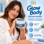 Creme Hidratante para o Bumbum e Coxas - Glow Body 250g com Cafeína e Manteiga de Karité - Hidratação intensa para bumbum e coxas - Imagem 3