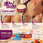 Esfoliante para Bumbum e Coxas Glow Chantilly 250g | para Foliculite Remove Células Mortas e Deixa a Pele Macia Lisa - Imagem 5