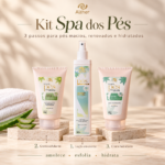 Kit Spa dos Pés com Nécessaire de Brinde | Esfoliante + Loção Emoliente + Hidratante ALTHER - Imagem 3