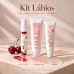 Kit Cuidados para os Lábios com Lip Balm + Esfoliante + Gloss BRINDE Esponja de Maquiagem - Imagem 4