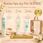 Kit Spa dos Pés com Nécessaire de Brinde | Esfoliante + Loção Emoliente + Hidratante ALTHER - Imagem 2