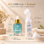 Kit Facial Premium ALTHER | Mousse de Limpeza + Sérum GHK-Cu com Peptideo | 2 Passos para uma Pele Mais Hidratada, Viçosa e Bem Cuidada - Imagem 2